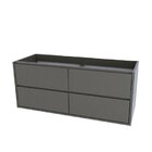 Gabinete Suspenso Para Banheiro 120cm 4 Gavetas Marselha Inox