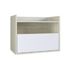 Gabinete Suspenso Para Banheiro 1 Porta Brandon  Branco/bege