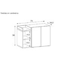 Gabinete Suspenso Para Banheiro 2 Portas Bart  Branco/bege