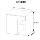 Gabinete Suspenso Para Banheiro 60cm Mármore Branco