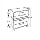 Gabinete Suspenso Para Banheiro 80cm 1 Basculante E Balcão 2