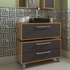 Gabinete Suspenso Para Banheiro 80cm 1 Basculante E Balcão 2