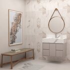 Gabinete Suspenso Para Banheiro 80cm 1 Porta 4 Gavetas Granile