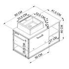 Gabinete Suspenso Para Banheiro 80cm Com Cuba  Preto/mel