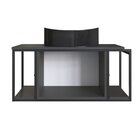 Gabinete Suspenso Para Banheiro 80cm P1019 Grafite Com Cuba B