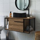 Gabinete Suspenso Para Banheiro 80cm P1019 Mel Com Cuba Berli