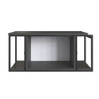 Gabinete Suspenso Para Banheiro 80cm Paricel 1 Porta  Preto/g