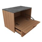 Gabinete Suspenso Para Banheiro Bn3613  Amêndoa/lunar