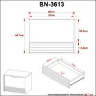 Gabinete Suspenso Para Banheiro Bn3613 Amêndoa