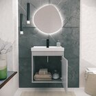 Gabinete Suspenso Para Banheiro Com Cuba 40cm Em Mdf Cremona