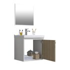 Gabinete Suspenso Para Banheiro Com Cuba 40cm Em Mdf Veneto