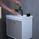 Gabinete Suspenso Para Banheiro Com Cuba 50cm Bergamo  Giandu