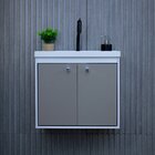 Gabinete Suspenso Para Banheiro Com Cuba 50cm Bergamo  Giandu