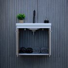 Gabinete Suspenso Para Banheiro Com Cuba 50cm Bergamo Berlin