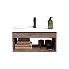 Gabinete Suspenso Para Banheiro Com Cuba 60cm Em Mdf Livorno