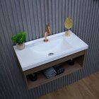 Gabinete Suspenso Para Banheiro Com Cuba 60cm Em Mdf Livorno