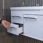 Gabinete Suspenso Para Banheiro Com Cuba 60cm Em Mdf Potenza