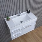 Gabinete Suspenso Para Banheiro Com Cuba 60cm Em Mdf Potenza