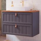 Gabinete Suspenso Para Banheiro Com Cuba 60cm Em Mdf Sense Mg