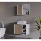 Gabinete Suspenso Para Banheiro Com Cuba 60cm Em Mdf Venice R