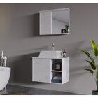 Gabinete Suspenso Para Banheiro Com Cuba 60cm Em Mdf Venice R