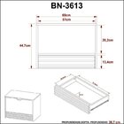 Gabinete Suspenso Para Banheiro Com Espelheira 60cm Preto