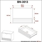 Gabinete Suspenso Para Banheiro Com Espelheira 60cm Preto