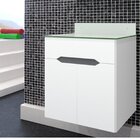 Gabinete Suspenso Para Banheiro Tampo Em Vidro Treviso Móveis