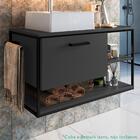 Gabinete Suspenso Para Cuba Banheiro 1 Pt Basc P1007 Pp