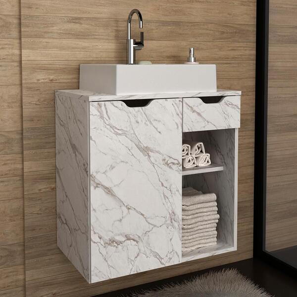 Gabinete Suspenso Para Cuba De Banheiro Bn3605 Tecno Mobili