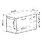 Gabinete Suspenso Paricel I 1 Pt Branco E Preto