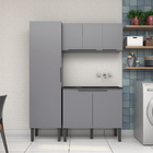 Gabinete 2 portas Tanque DP Cisne Cinza