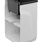 Gabinete Tanque Lavandeira Plástico Gtq0 Branco Preto Astra