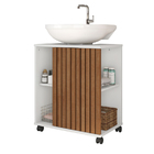 Gabinete Tokio Com Porta Branco Ripado - Fabri Móveis