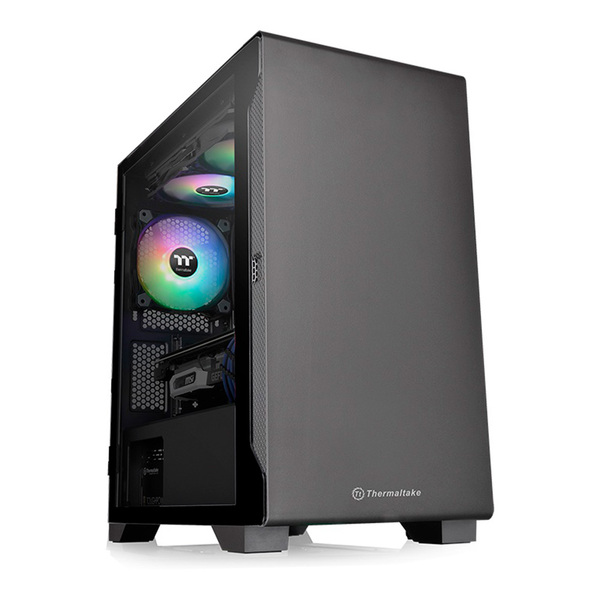 Gabinete Tt Versa S100 Tg Black/spcc/temp.glass*1 Ca-1q9-00s1