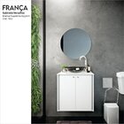 Gabinete Versalhes 62,5 Cm X 67,0cm X 40,0cm Branco/fumê