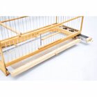 Gaiola Artesanal De Madeira E Aramado Em Arco Grande Completa