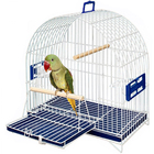 Gaiola Branca Azul Calopsita Arco Metal 45x22x48cm Bragança