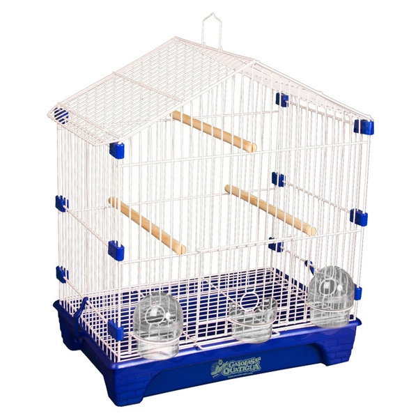Gaiola De Arame Com Travas Plásticas Para Canário - Branco Az