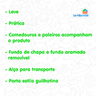 Gaiola Exposição Para Canário Comedouro Meia Lua Quatiguá - P