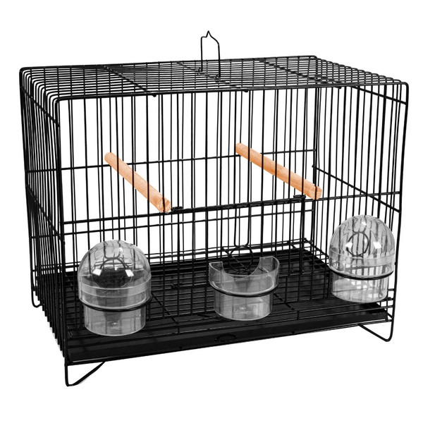 Gaiola Exposição Para Canário Comedouro Meia Lua Quatiguá - P