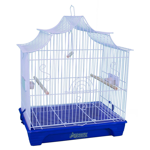 Gaiola Japonesa Malha Fina Para Canário Quatiguá - Azul