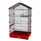 Gaiola Malha Fina Para Periquito Travas Plásticas - Preto Ver