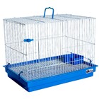 Gaiola Para Coelho Teto Reto Jel Plast  Azul