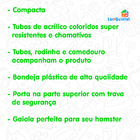 Gaiola Para Hamster Acessórios E Tubos Coloridos Quatiguá - V