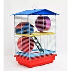 Gaiola Para Hamster E Pequenos Roedores 2 Andares Com Teto Co
