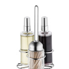 Galheteiro 4 Peças Paliteiro Azeiteiro Vinagre Spray Forma