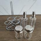 Galheteiro 5 Peças Spray Marca Forma Inox Azeiteiro Mesa