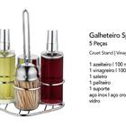 Galheteiro 5 Peças Spray Marca Forma Inox Com Paliteiro