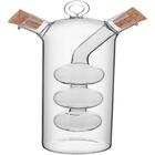 Galheteiro Azeite / Vinagre Sauce 2 Em 1 Borossilicato 280/70